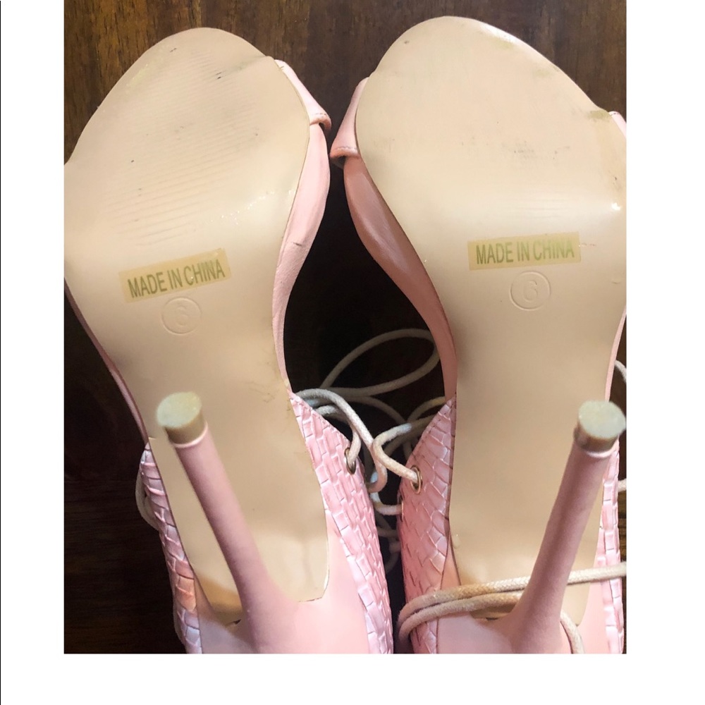 Lace up heels / Pink - Picture 2 of 2